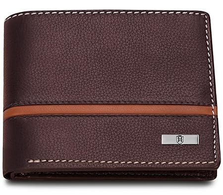 Denial Brown Leather Wallet for Men